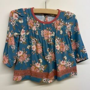 Matilda Jane Floral Top Size 6-12 mon. NWT
